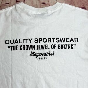 💵EUC MayWeather Sportswear White T Shirt Men’s Size Small